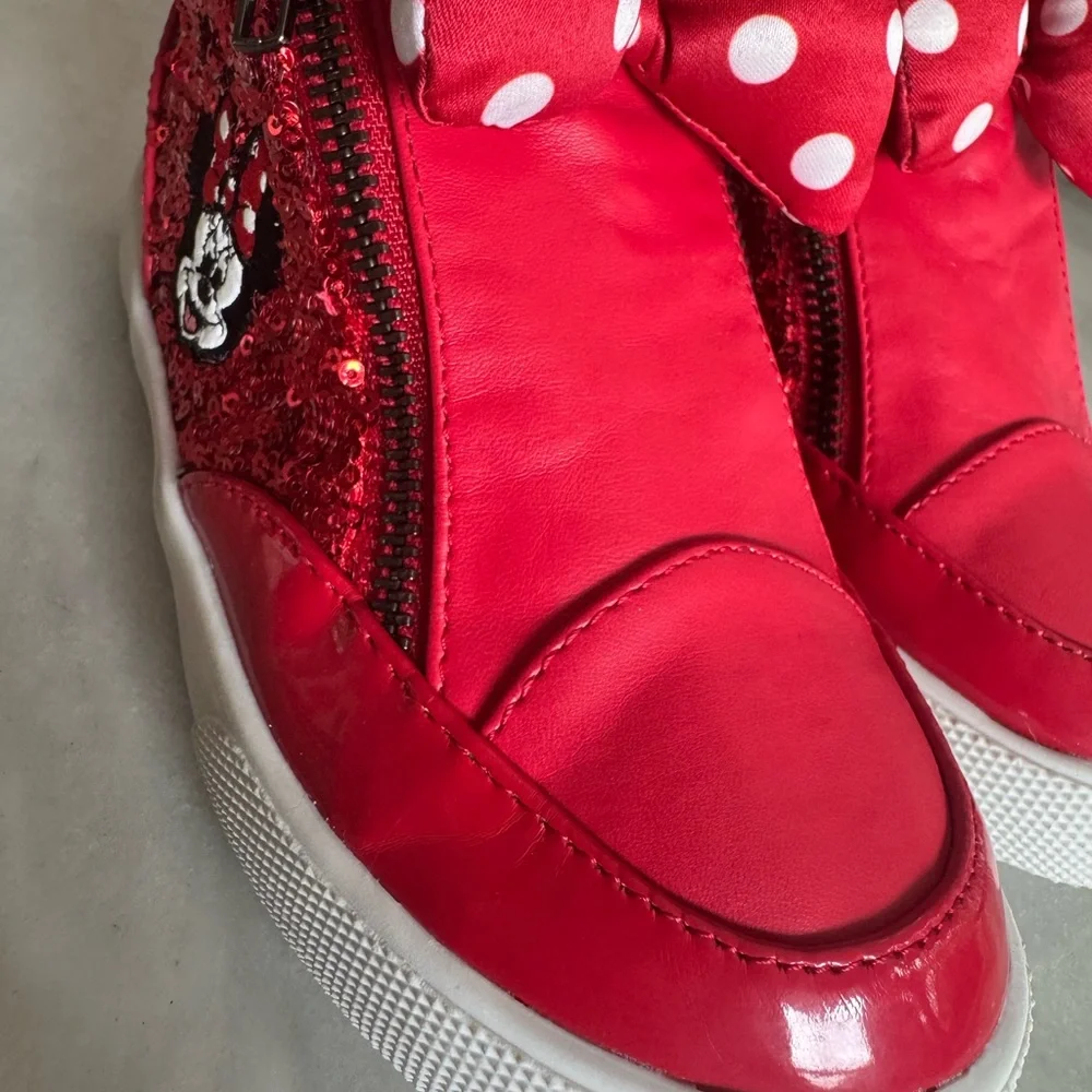 Disney Red Minnie Mouse Kids Sneakers - Picture 8 of 8